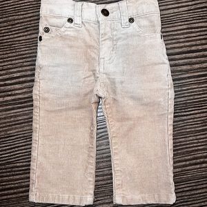 Janie and Jack Boys Khaki Straight Leg Corduroy Pants size 6-13 months
